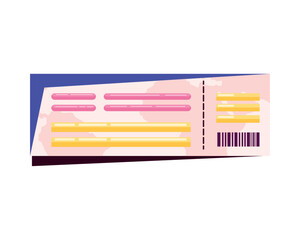 Sticker - travel tickets flight