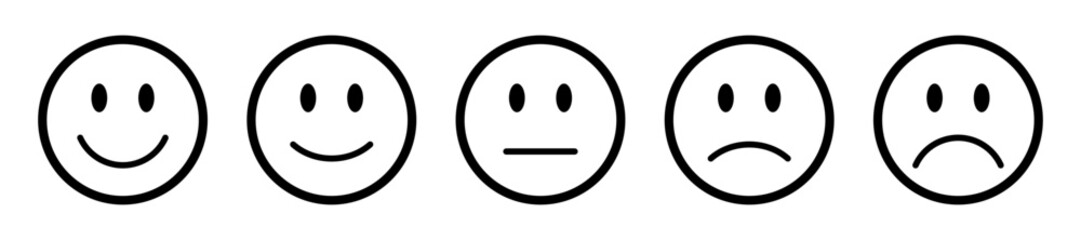 Poster - smiley icon set