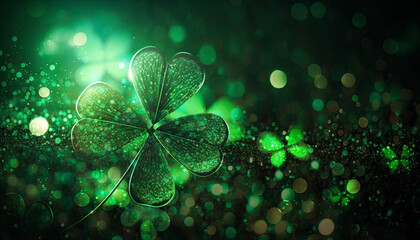 Poster - st. patrick's day abstract green background for design colorful abstract background