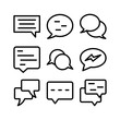 © kamal az zahra - conversation icon or logo isolated sign symbol vector illustration - high quality black style vector icons