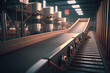 © ArtEvent ET - Conveyor or conveyor belt in a factory or enterprise warehouse