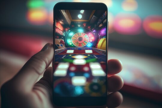 illustration for online casino, pokies, gambling industry. banner for app, mobile, desktop, tablet. 
