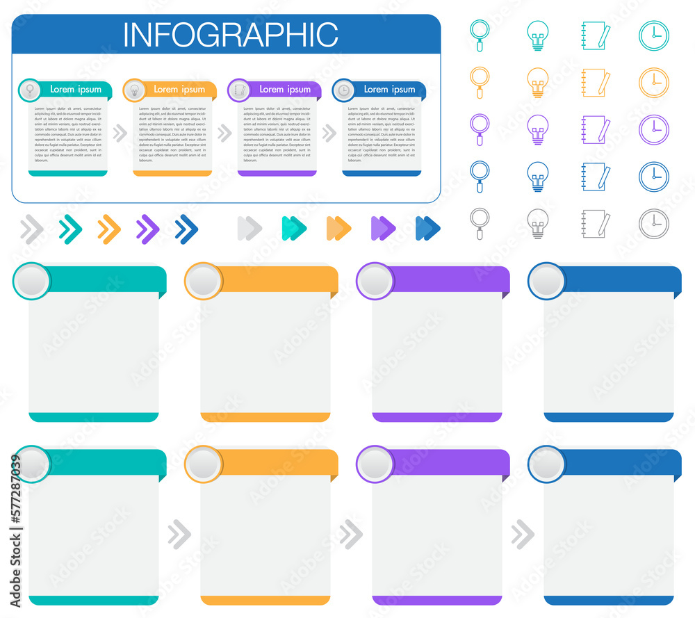 infographic dashboard template png. and power point design Stock ...