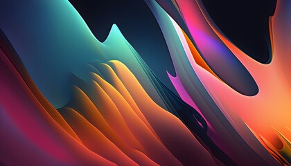 Wall Mural - abstract smooth created using ai generative technology