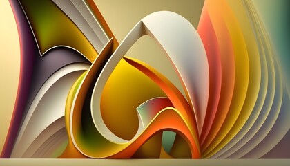 Wall Mural - abstract smooth created using ai generative technology