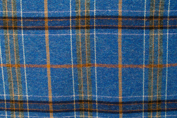 Poster - The texture of the fabric. Tartan traditional checkered british fabric background.