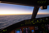 Fototapeta Niebo - Boeing 777 cockpit 