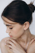 © Ananass - portrait of a young girl with clean skin without makeup, stylish minimalism and girlish beauty