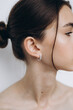 © Ananass - portrait of a young girl with clean skin without makeup, stylish minimalism and girlish beauty