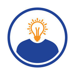 Poster - creative man idea icon