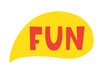 © Artrise Stocker - Fun speech bubble. Comic Chat Sticker with handwritten word expression