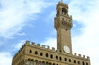 Old palace of Florence. Piazza della Signoria with the Palazzo Comunale and the Uffizi Gallery..
