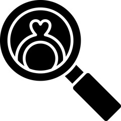 Wall Mural - Magnifying Glass Icon