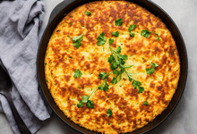 Spanish Omelette With Eggs And Potatoes