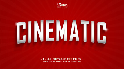 Wall Mural - cinematic text effect editable eps cc