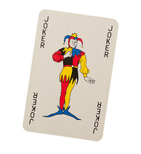 Classic vintage Joker playing card
