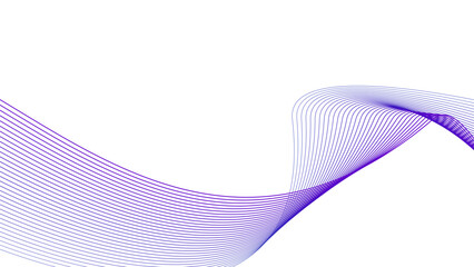 Wall Mural - purple tech wavy lines gradient background 