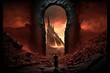 Dante's Inferno Entry Gate Concept Illustration 