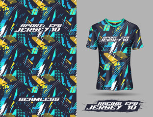 Sublimation printing grunge seamless pattern background design for jersey and tshirt sports team