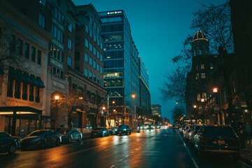 Canvas Print - Street scene in Chinatown, Washington, District of Columbia