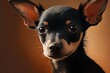 Baby ratonero bodeguero andaluz dog, vertical closeup Generative AI