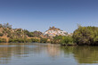 View of Mertola castle from the river.