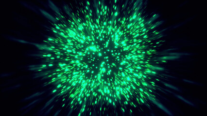 Wall Mural - Abstract outer space background with spreading space energy of a glowing star. Motion. Endless cosmic pattern.