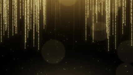 Wall Mural - gold luxury glitter abstract background, beautiful festive sparkle light