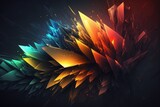 Fototapeta  - abstract colorful neon background, generative AI