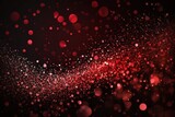 Fototapeta  - Blurred dark red gradient with glitter for gift cards. generative AI