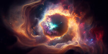 Birth Of A Star. Background Of The Space And Nebula.