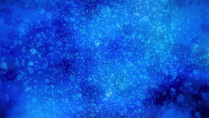 Wall Mural - Beautiful background with moving glowing spots and bokeh. Motion. Round particles disappear and appear in space on glowing background. Beautiful background with round flying particles and bright spots