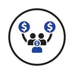 Poster - crowd funding icon vector