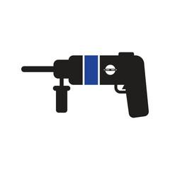 Poster - Electric tool drill machine icon