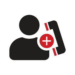 Sticker - emergency call services icon