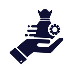 Sticker - Money on hand icon