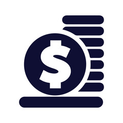 Sticker - financial money growth icon