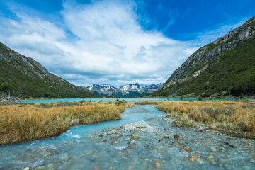 Wall Mural - View of the Laguna Esmeralda (Emerald Lake) - Ushuaia, Argentina