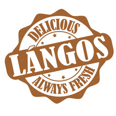 Poster - Langos label or stamp