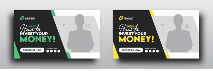 Wall Mural - Youtube video thumbnail for how to invest your money