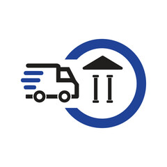 Poster - fast grocery delivery icon