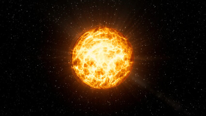 Wall Mural - yellow and purple magic ball in space. motion.the brilliant chasing light inside the circle in the a