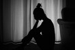 © kieferpix - female woman at home suffering from depression, sadness, divorce, loneliness.