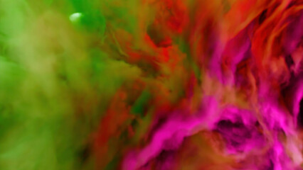Wall Mural - colorful bright dust. design.a light background in animation on which bright multicolored particles 