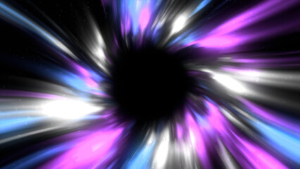 Wall Mural - abstract colorful vortex time portal. motion. fantastic animation of an astral tunnel or travel worm
