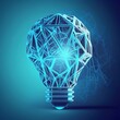 © WS Studio 1985 - Great idea concept, Idea, innovation and inspiration, creativity with light bulbs that shine glitter on table, new ideas with innovative technology and creativity, generative ai