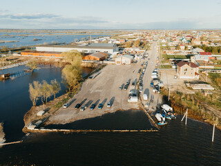 Wall Mural - view of the port country