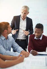 Poster - You have to start from the bottom.... Cropped shot of corporate businesspeople in the boardroom.