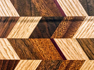 Wall Mural - Wood Pattern #0 - Zigzag shades of wooden colors#1