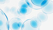 3Dコスメティックの水滴の背景, 細胞 青 透明 ジェリー, 清潔感のある抽象的な背景